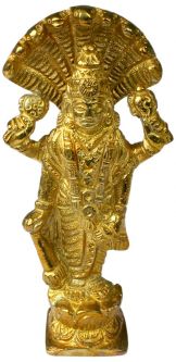 Brass Narayana Sesa 4"